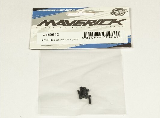 Button Head Screw 2x10mm (6pcs) - Mv150042 - Maverick Rc