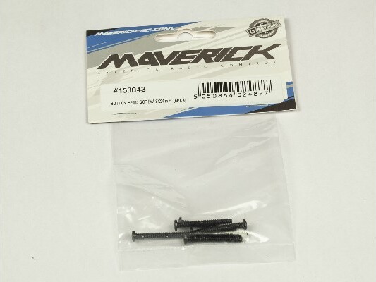 Button Head Screw 3x26mm (6pcs) - Mv150043 - Maverick Rc