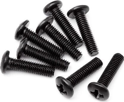 Button Head Screw M3x12 (8pcs) - Mv25035 - Maverick Rc