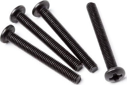 Button Head Screw M3x25 (4pcs) - Mv25042 - Maverick Rc