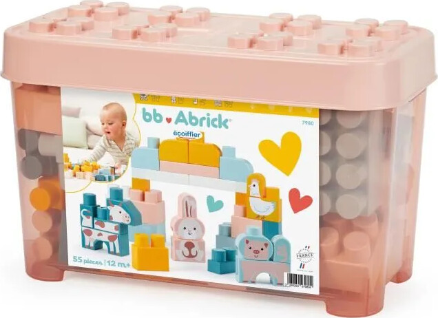 Ecoiffier Abrick - Byggeklodser - Bondegård - 55 Dele