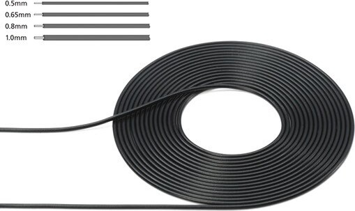 Billede af Tamiya - Cable - 0,5 Mm Outer Diameter - Kabel - Sort - 12675