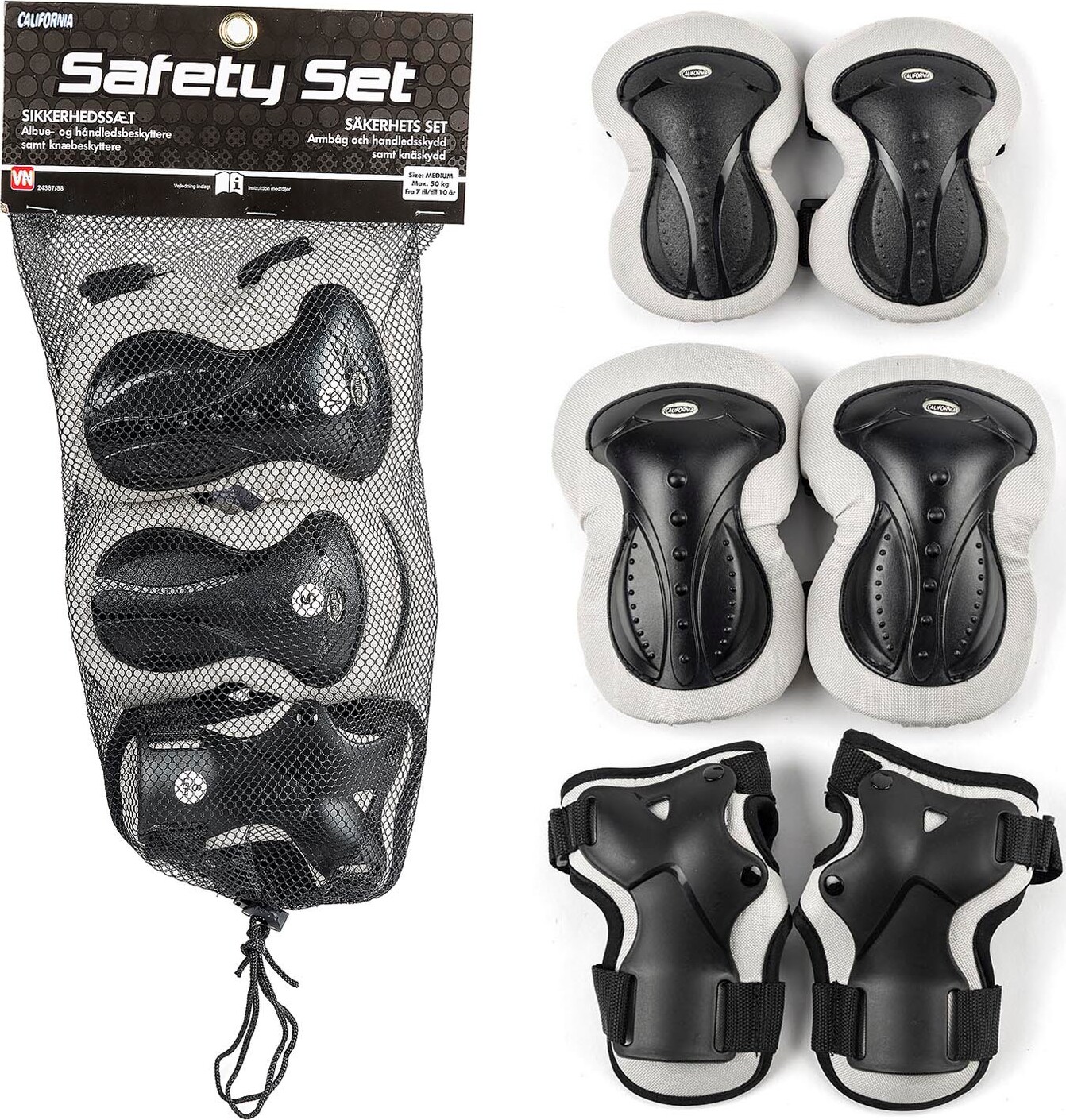 California - Pro Sikkerhedssæt Str. L