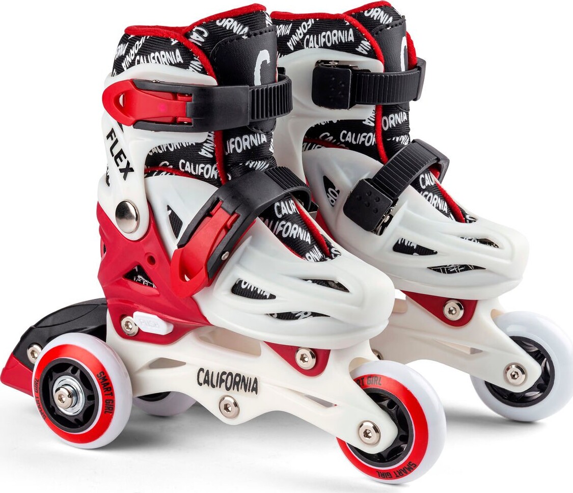 California - 2-i-1 Rulleskøjter Til Børn - Smart Girl - Str. 27-30