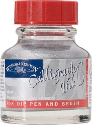 Winsor & Newton - Calligraphy Ink - Blæk - Sølv Metallisk 30 Ml