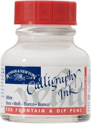 Winsor & Newton - Calligraphy Ink - Blæk - Hvid 30 Ml