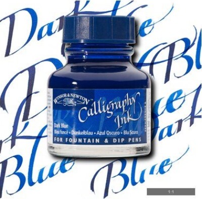 Winsor & Newton - Calligraphy Ink - Blæk - Mørkeblå 30 Ml