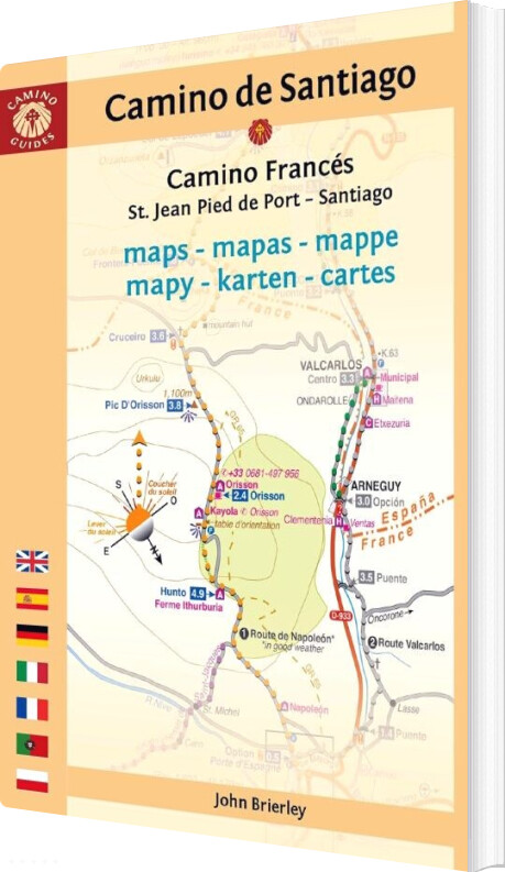 Camino De Santiago Maps: St. Jean Pied De Port - Santiago De Compostela - John Brierley - English Book