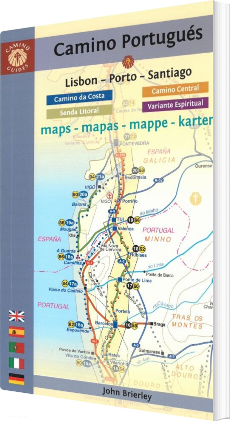 Billede af Camino Portugues - Lisbon - Porto - Santiago Maps - John Brierley - English Book
