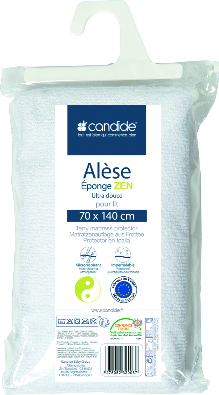 Candide barnesengbeskytter - hvid (70 × 140 cm)