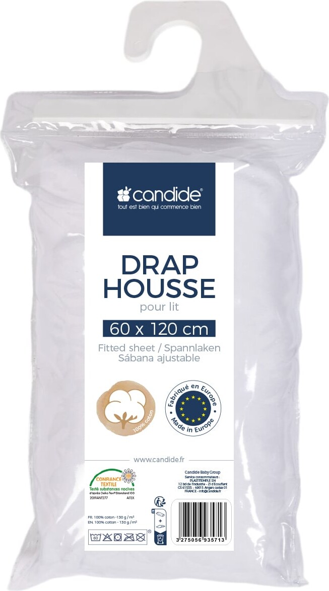 Candide - Stræklagen - Hvid - 60x120 Cm