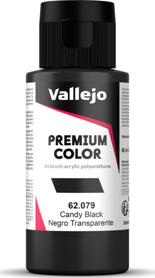 Vallejo - Premium Airbrush Maling - Candy Black 60 Ml