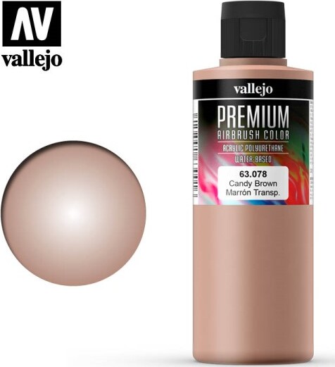 Vallejo - Premium Airbrush Maling - Candy Brown 200 Ml
