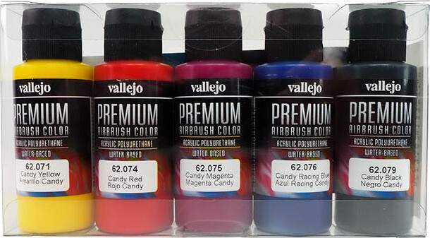 Vallejo - Premium Airbrush Maling Sæt - Candy - 5x60 Ml