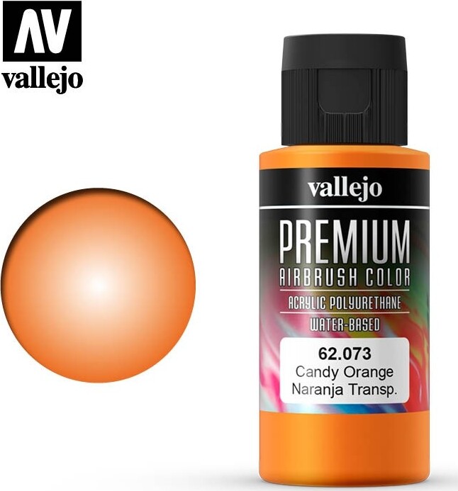 Vallejo - Premium Airbrush Maling - Candy Orange 60 Ml