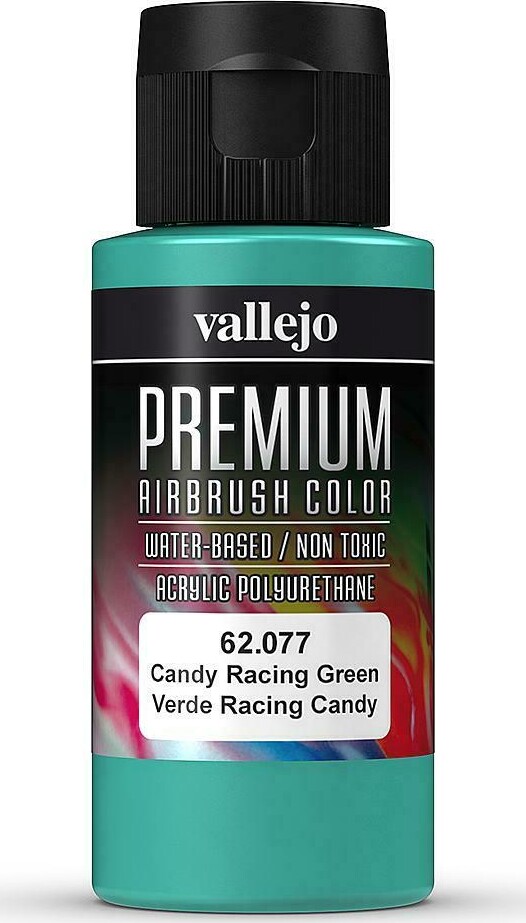 Vallejo - Premium Airbrush Maling - Candy Racing Green 60 Ml
