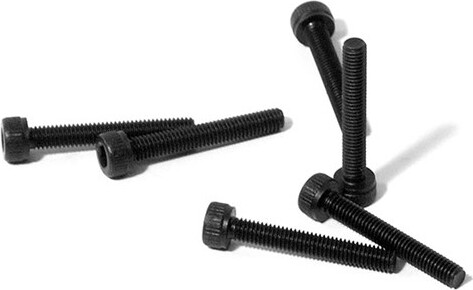 Cap Head Screw M3 X 20mm (black/6pcs) - Hpz547 - Hpi Racing