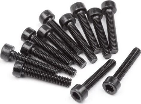 Cap Head Screw M3x12mm (12 Pcs) - Mv27079 - Maverick Rc