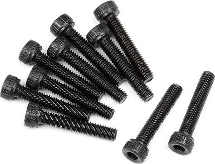 Caphead Screw M2.5x14mm (10pcs) - Hp107891 - Hpi Racing