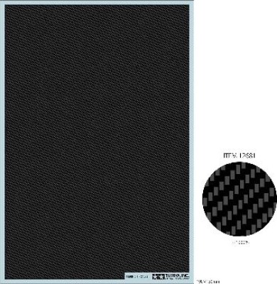 Tamiya - Carbon Decal - Twill Fine - 12681