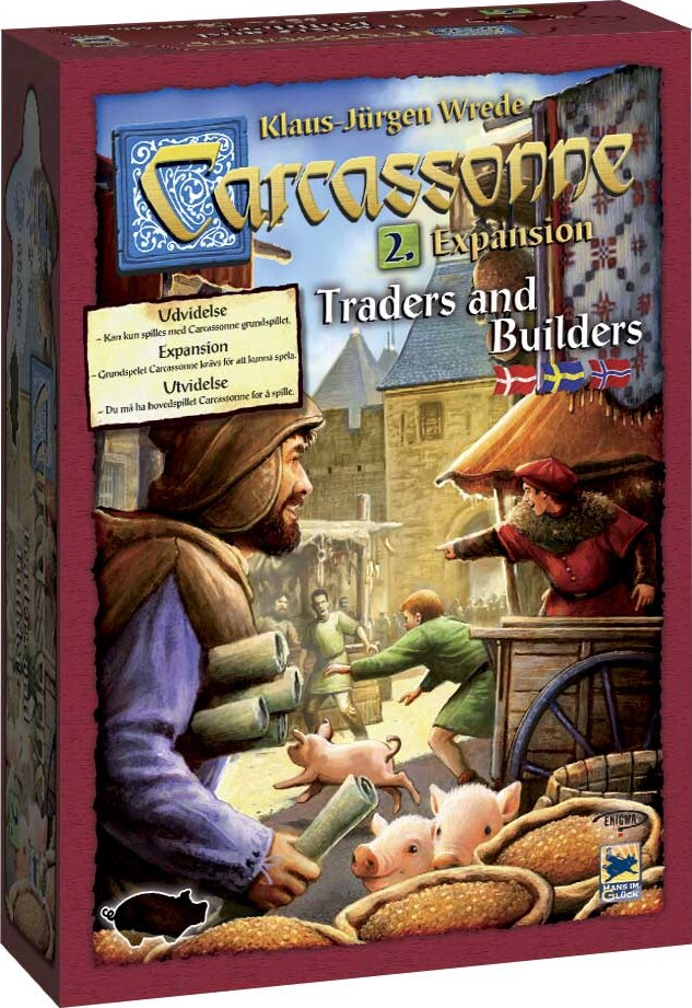 Billede af Carcassonne: Traders & Builders - Nordic - Brætspil hos Gucca.dk