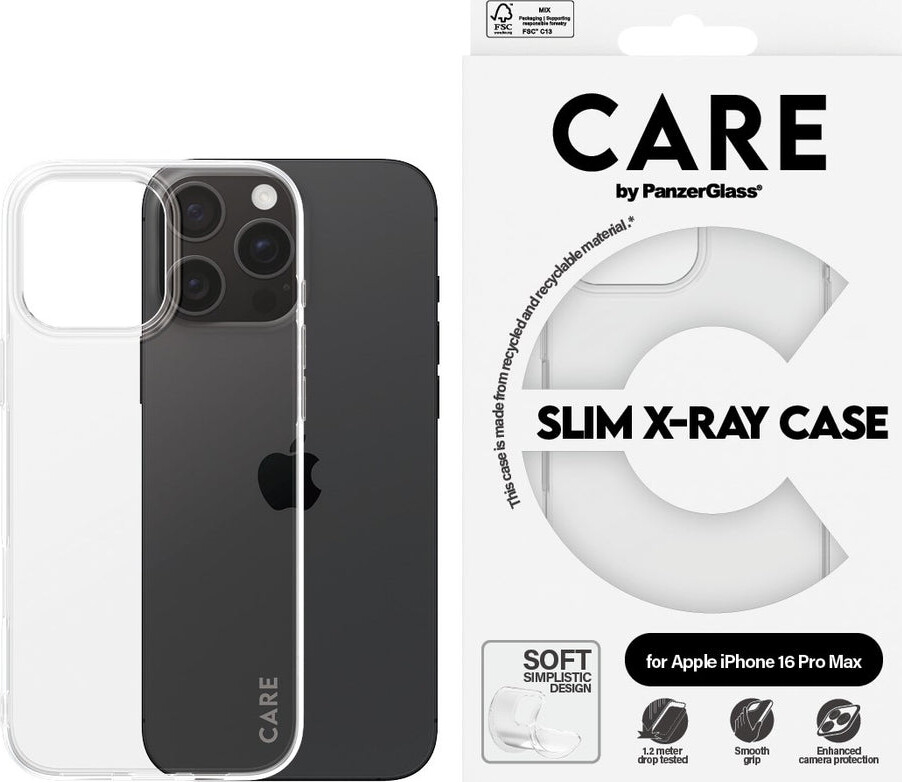 Care By Panzerglass - Iphone 16 Pro Max - Cover - Gennemsigtig