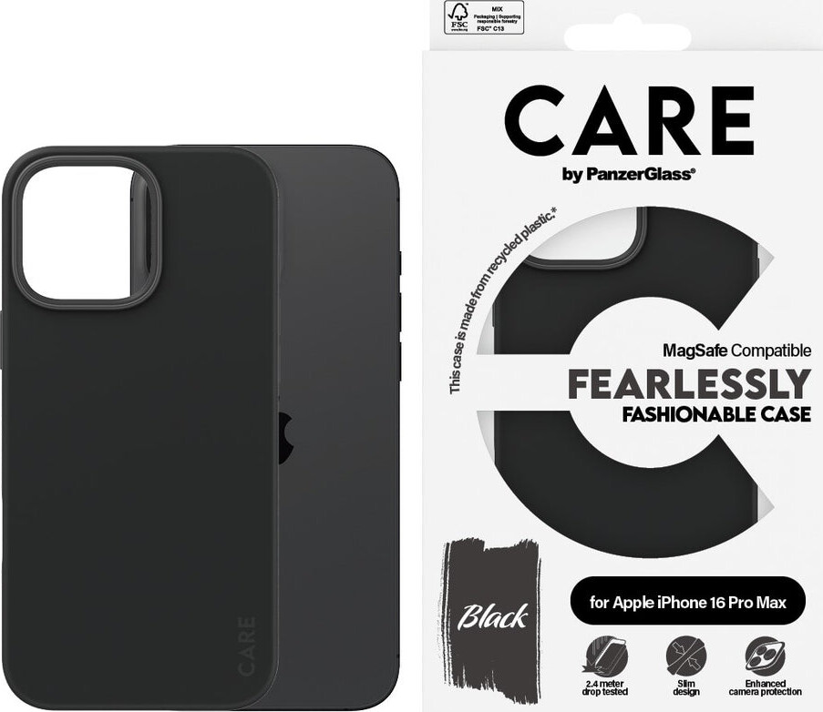 Care By Panzerglass - Iphone 16 Pro Max - Cover - Sort