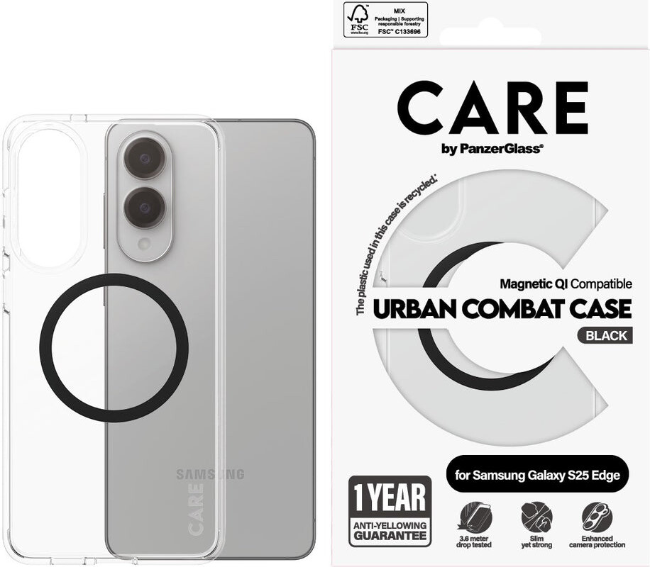 Panzerglass - Qi-kompatibel Cover - Samsung Galaxy S25 Edge