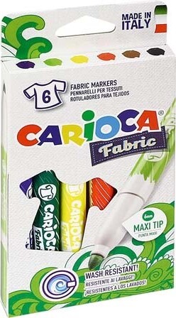 Carioca Stoftuscher - 6 stk - Maxi Tip - Multifarvet