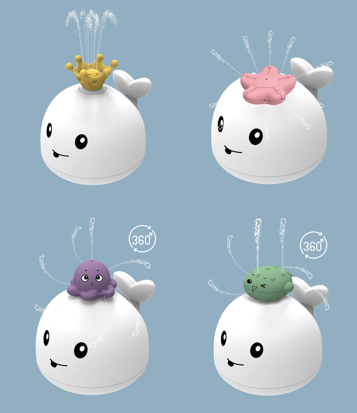 Carlo Baby - Val Med Vandspraytilbehør Og Lys