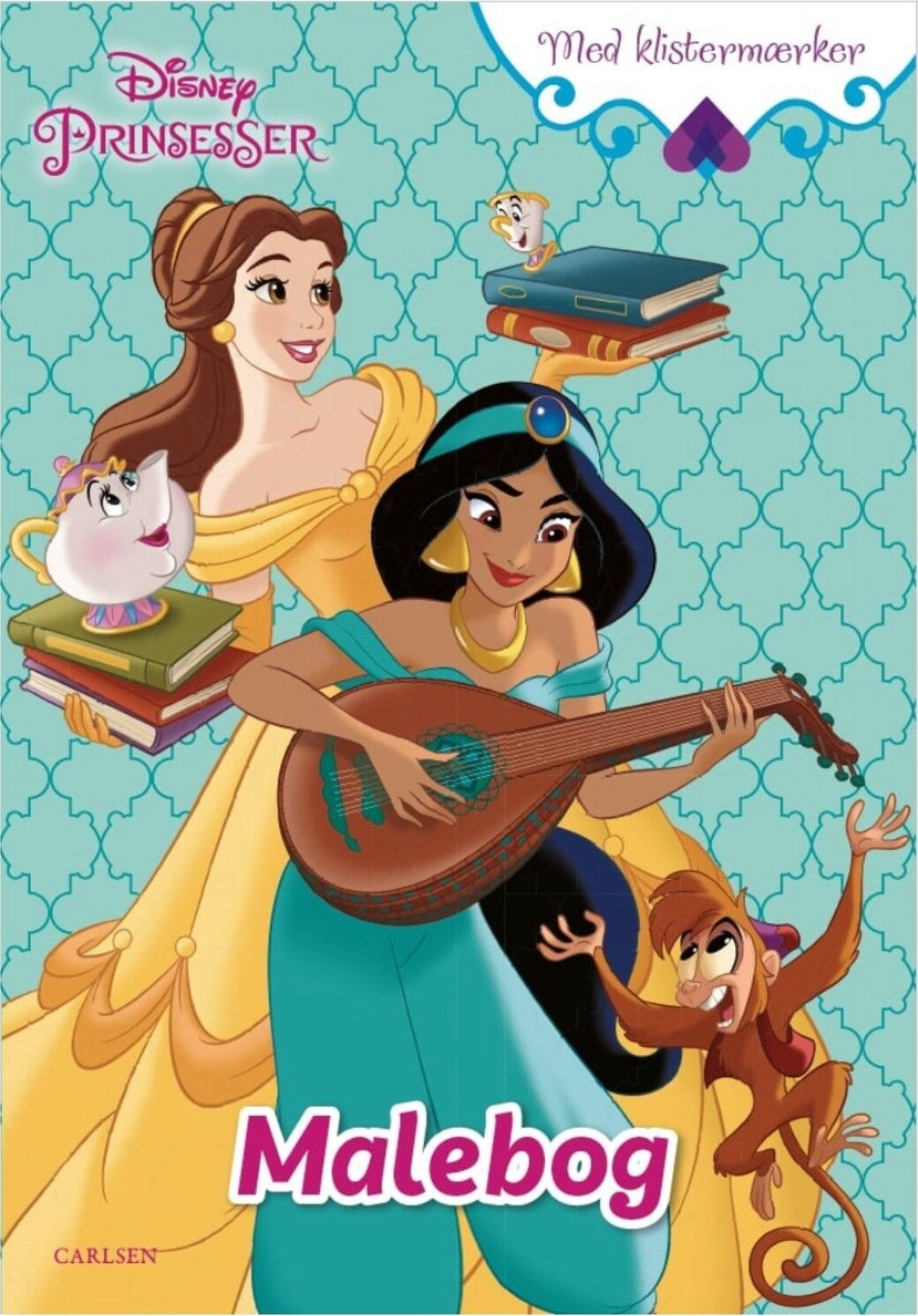 Carlsen - Coloring Book With Stickers - Disney Princess - Bog