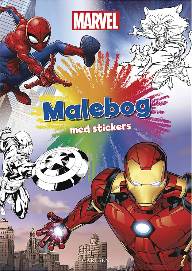 Carlsen - Malebog - Marvel - Märvel - Bog