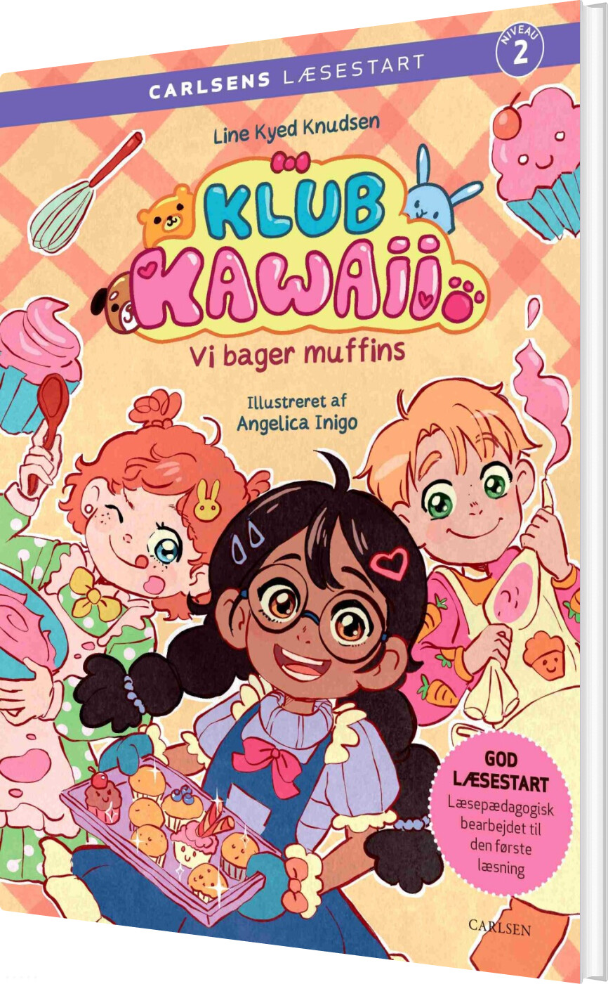 Carlsens Læsestart: Klub Kawaii - Vi Bager Muffins - Line Kyed Knudsen - Bog