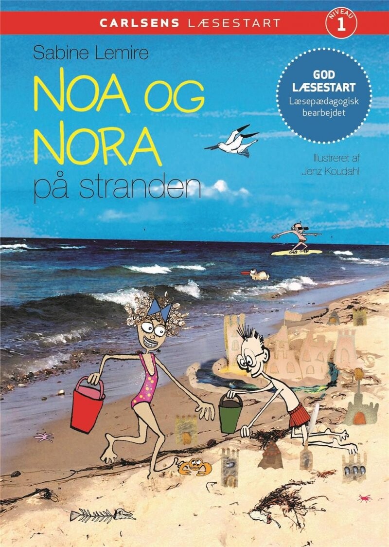 Carlsens Læsestart - Noa Og Nora På Stranden - Sabine Lemire - Bog