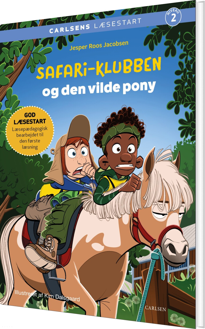 Carlsens Læsestart: Safari-klubben Og Den Vilde Pony - Jesper Roos Jacobsen - Bog