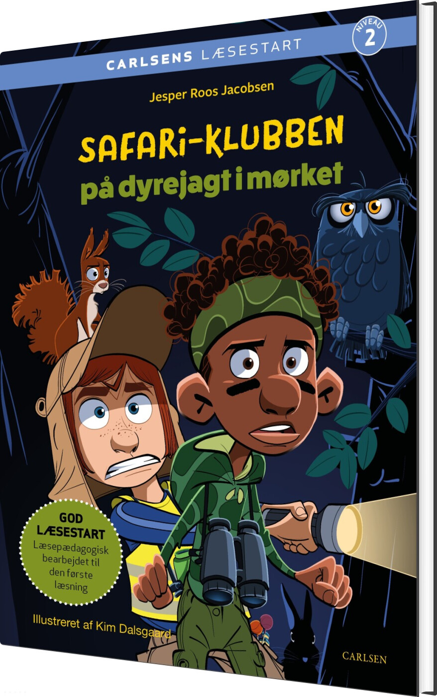 Carlsens Læsestart: Safari-klubben På Dyrejagt I Mørket - Jesper Roos Jacobsen - Bog