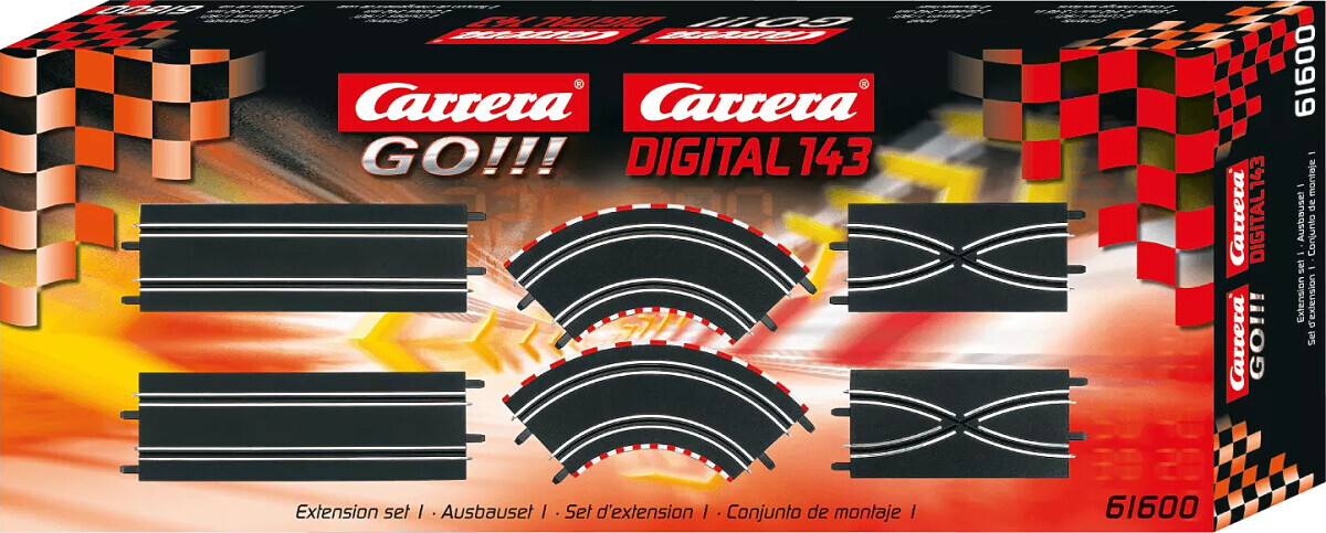 Carrera Extension - Spor Til Go!!! Og Digital 143 - 1:43 - 6 Dele