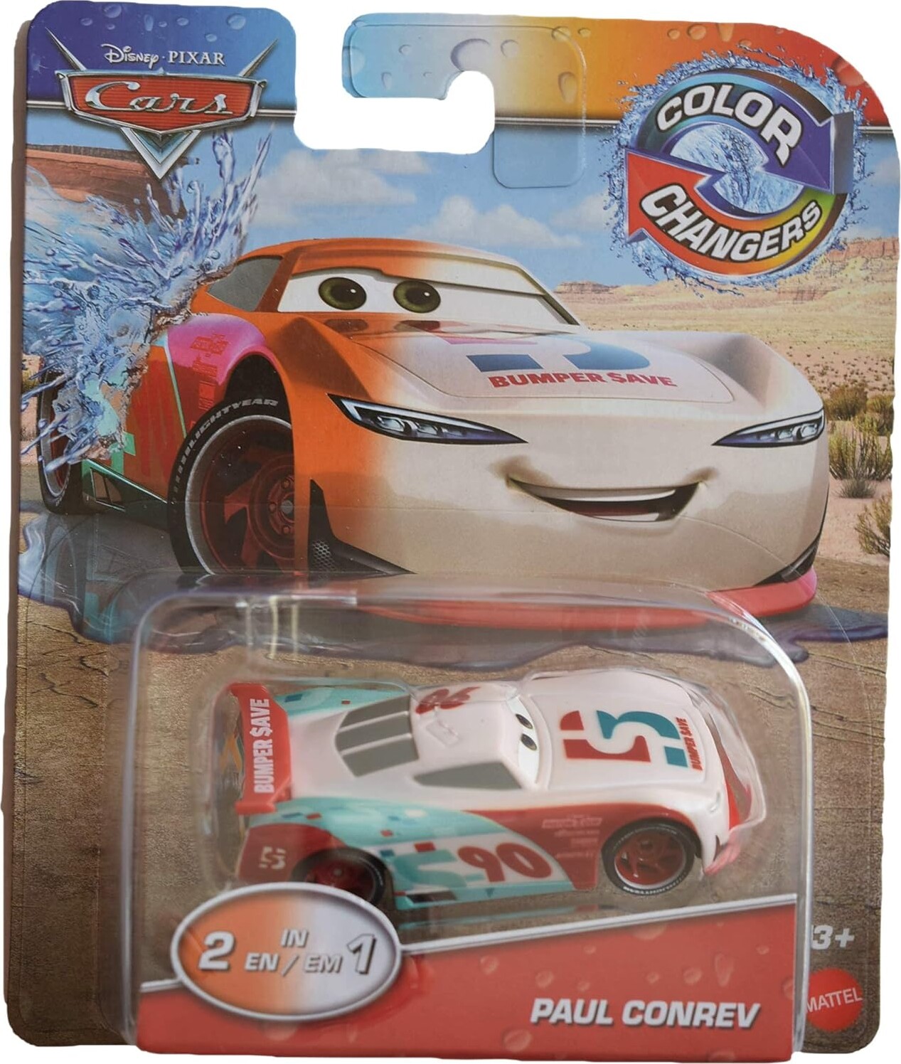 Disney Pixar - Cars - Color Changers - Paul Conrev Bil