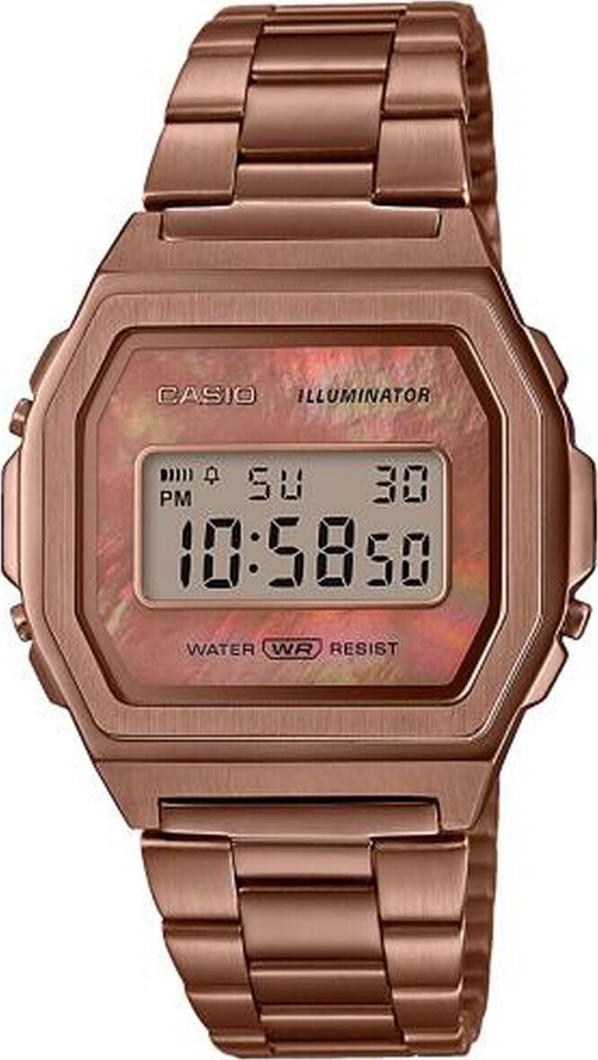Casio - Classic Herreur - 38 Mm - Rosaguld - Stål - A1000rg-5ef
