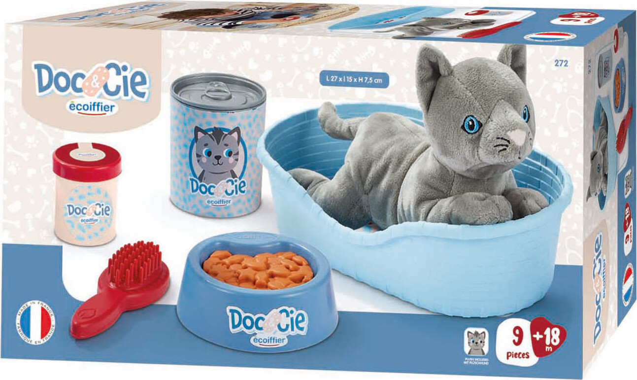 Ecoiffier Doc & Cie 272 - Katte Bamse Legesæt - 9 Dele