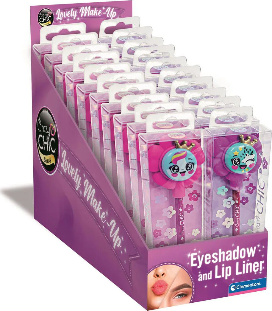 Clementoni Crazy Chic - Lip Liner Og øjenskygge Pen - Assorteret