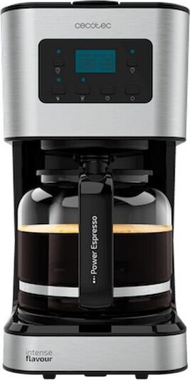 1: Cecotec Kaffemaskine - 12 Kopper - 950w 1,5l - Sølv Sort
