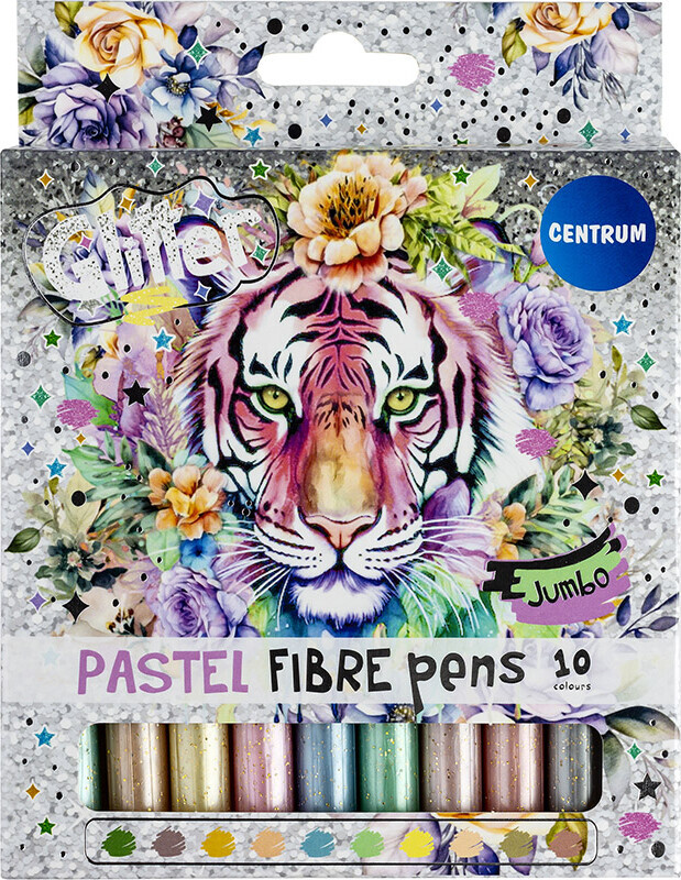 Centrum Glittertusser 10 Stk Pastel