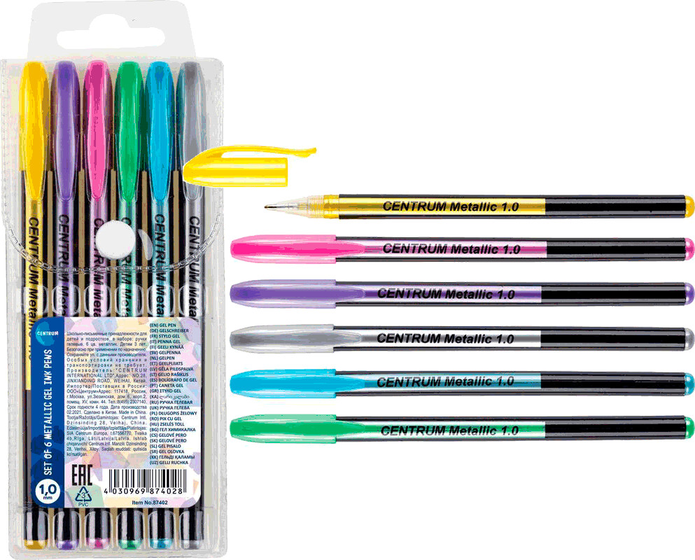 Centrum Metallic Gel Pen 6
