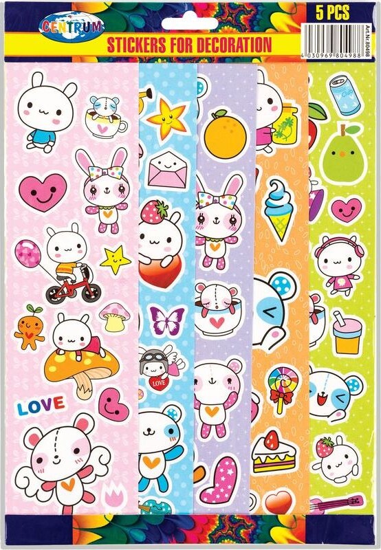 Centrum Stickers 265 X 75 Mm - 5 Ark