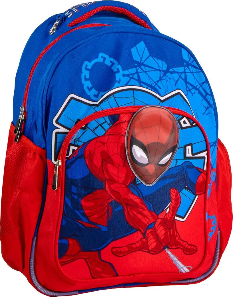 Spider-man - Skoletaske - Blå Rød - 42 Cm - Cerda