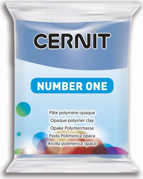 Cernit - Ler - Number One - Havblå - 212 - 56 G