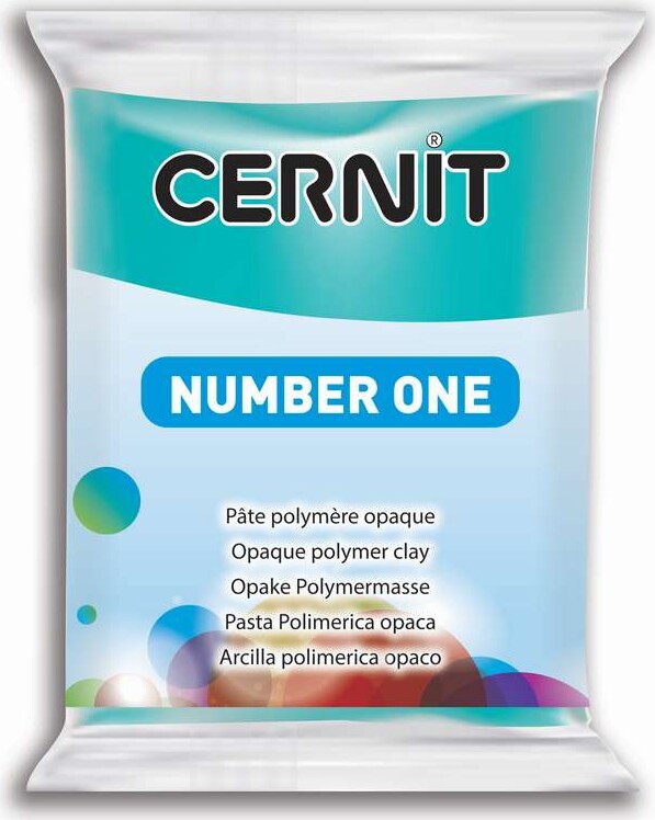 Cernit - Ler - Number One - Turkis Blå - 280 - 56 G