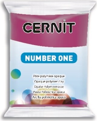 Cernit - Ler - Number One - Bordeaux Rød - 411 - 56 G