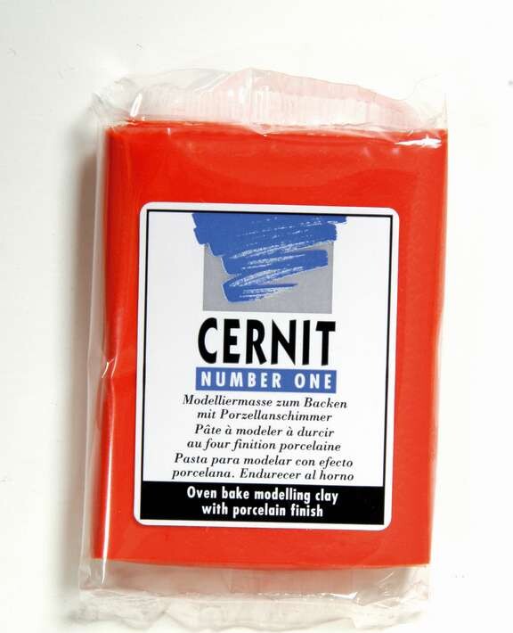 Cernit - Ler - Number One - Valmuerød - 428 - 56 G